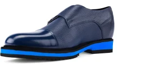 Uomo GUIDOMAGGI Fibbie>Korea - Classiche scarpe con rialzo in Mix Pelle da 6 a 8 cm più alto
