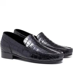 Uomo GUIDOMAGGI Scarpe In Pelle Esotica | Cucitura Goodyear>Kuwait - Mocassini Esotiche che alzano la statura in Pelle Coccodrillo Esotico Fino a 6.5 cm più alto