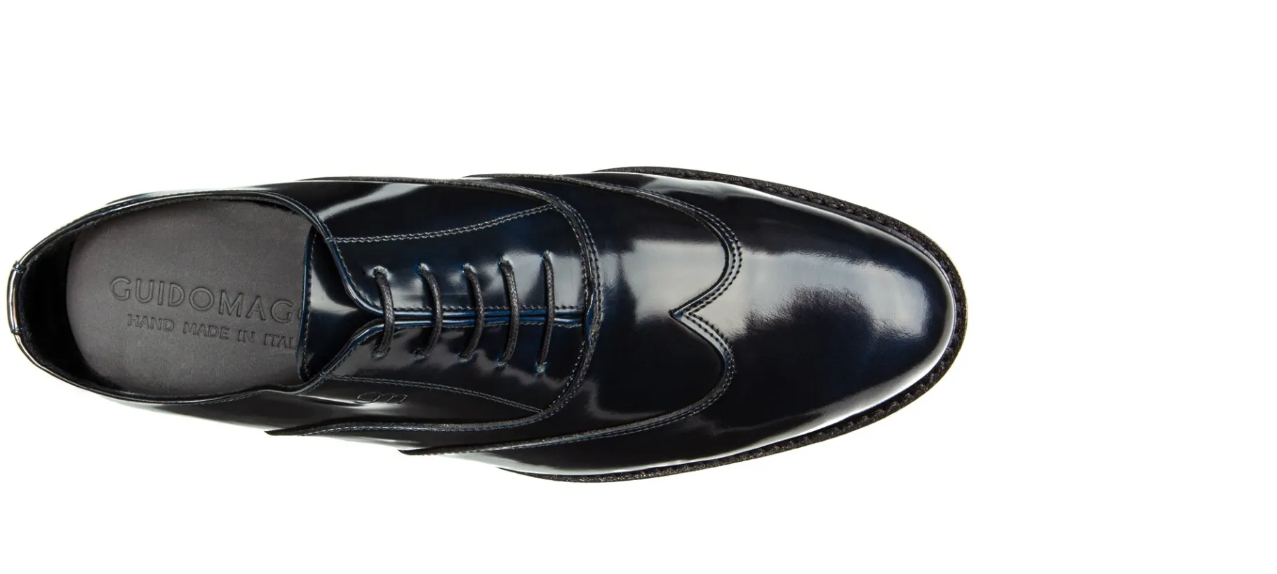 laval__scarpa_classica_da_3.webp Uomo GUIDOMAGGI Stringate>Laval - Scarpa Classica da uomo rialzante in Pelle Spazzolata da 6 a 8 cm