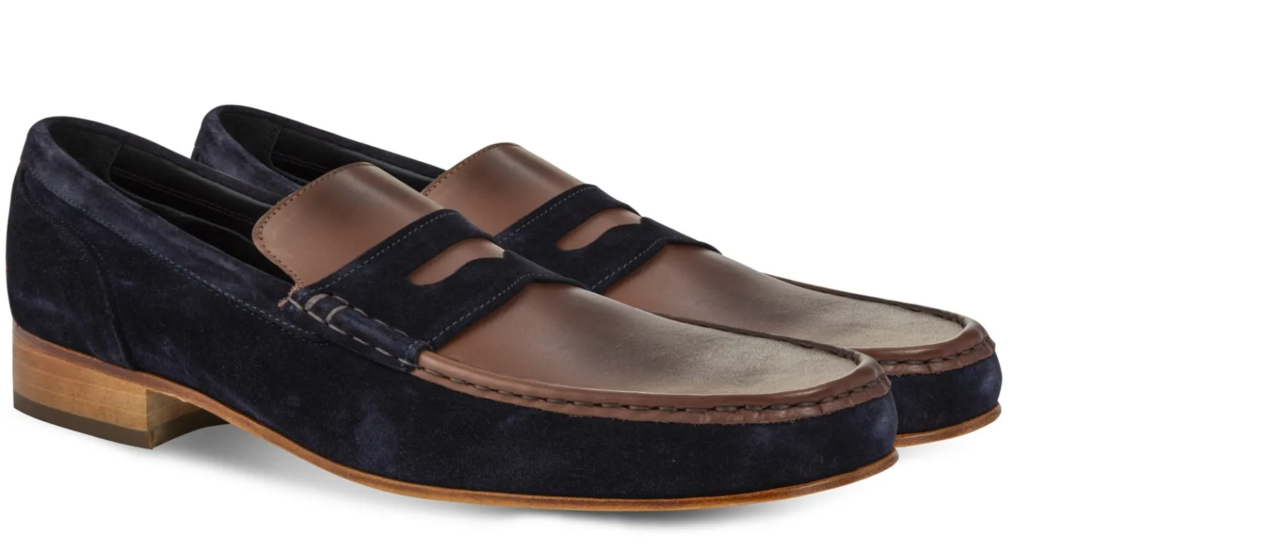 lusail_mocassini_rialzant_0.webp Uomo GUIDOMAGGI Cucitura Goodyear | Penny Loafers>Lusail -mocassini rialzanti in Mix Pelle fino a 6 cm più alto