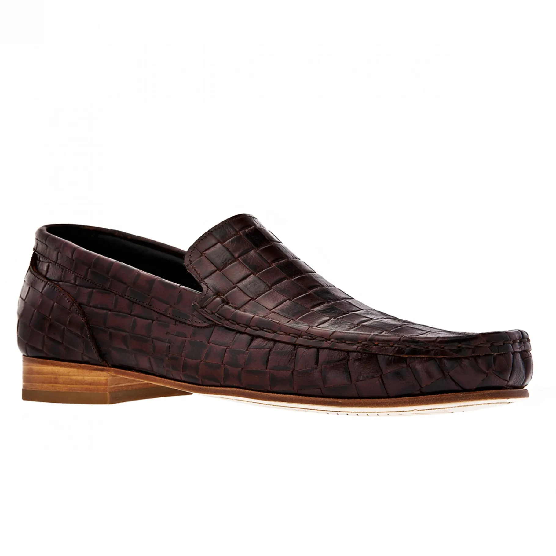manama__mocassini_rialzan_1.webp Uomo GUIDOMAGGI Classici>Manama - Mocassini rialzanti da uomo in Pelle con Motivo Intrecciato Fino a 6.5 cm più alto