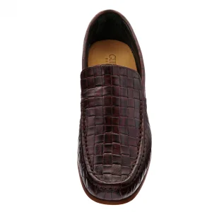 Uomo GUIDOMAGGI Classici>Manama - Mocassini rialzanti da uomo in Pelle con Motivo Intrecciato Fino a 6.5 cm più alto