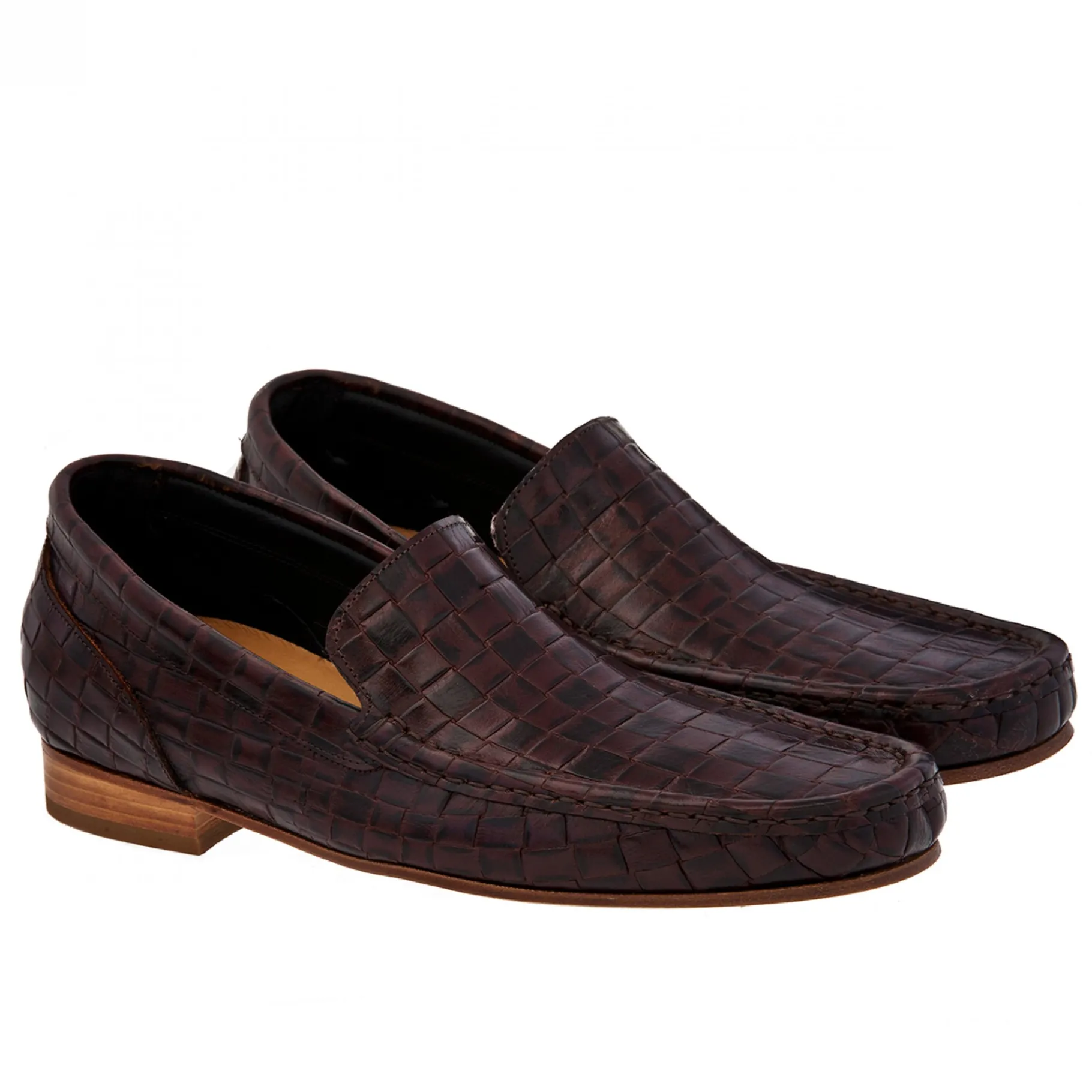 manama__mocassini_rialzan_4.webp Uomo GUIDOMAGGI Classici>Manama - Mocassini rialzanti da uomo in Pelle con Motivo Intrecciato Fino a 6.5 cm più alto