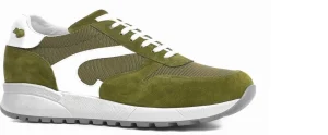 Uomo GUIDOMAGGI Sneakers>Massachusetts - Sneakers con rialzo in Mix Pelle/Tessuto da 6 a 8 cm più alto