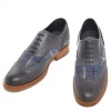 Uomo GUIDOMAGGI Stringate>Merano - Classiche scarpe uomo con rialzo in Mix Pelle/Tessuto da 6 a 8 cm più alto