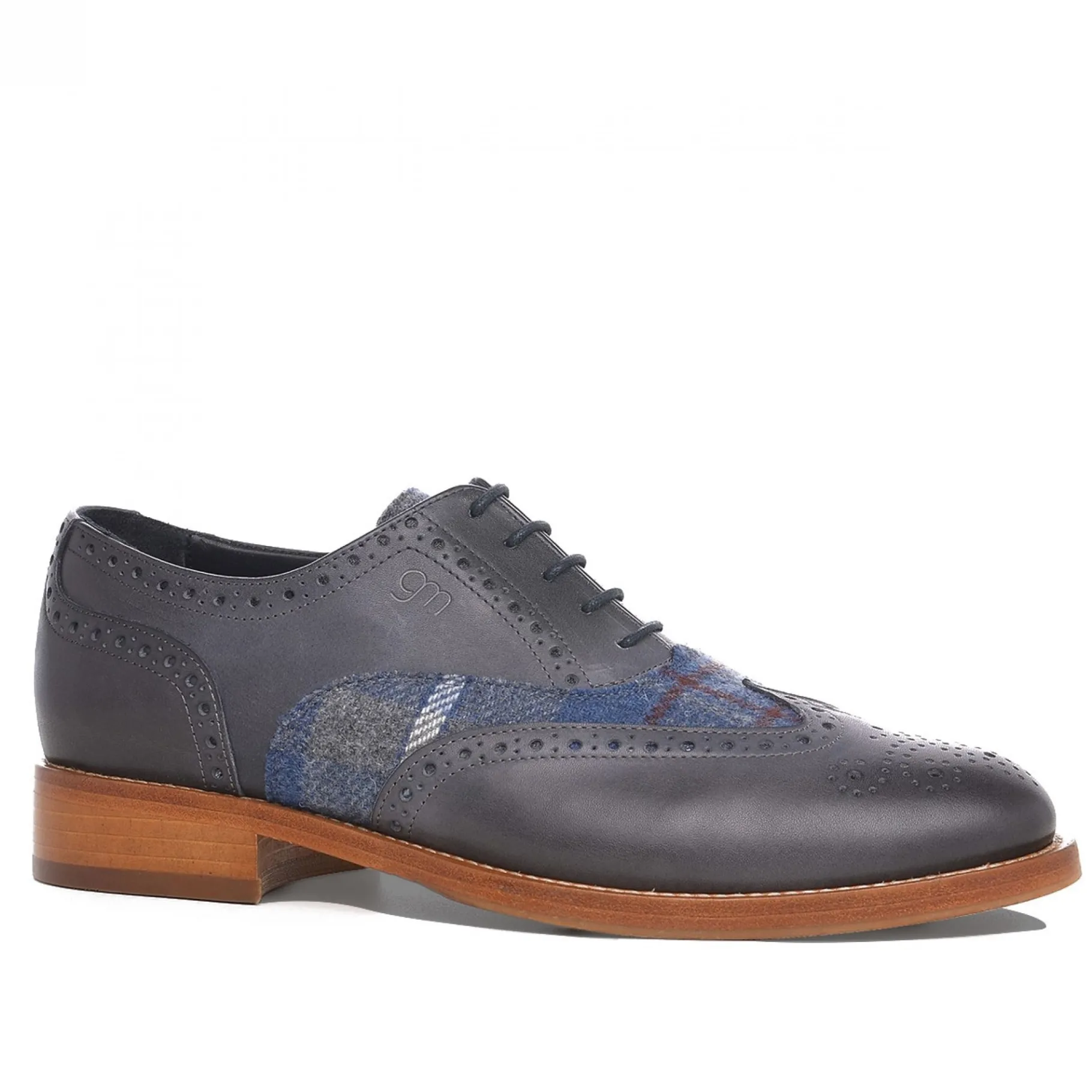 merano__classiche_scarpe__1.webp Uomo GUIDOMAGGI Stringate>Merano - Classiche scarpe uomo con rialzo in Mix Pelle/Tessuto da 6 a 8 cm più alto