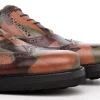 Uomo GUIDOMAGGI Stringate>Military - Classiche  scarpe con rialzo in Pelle Pieno Fiore da 6 a 8 cm più alto