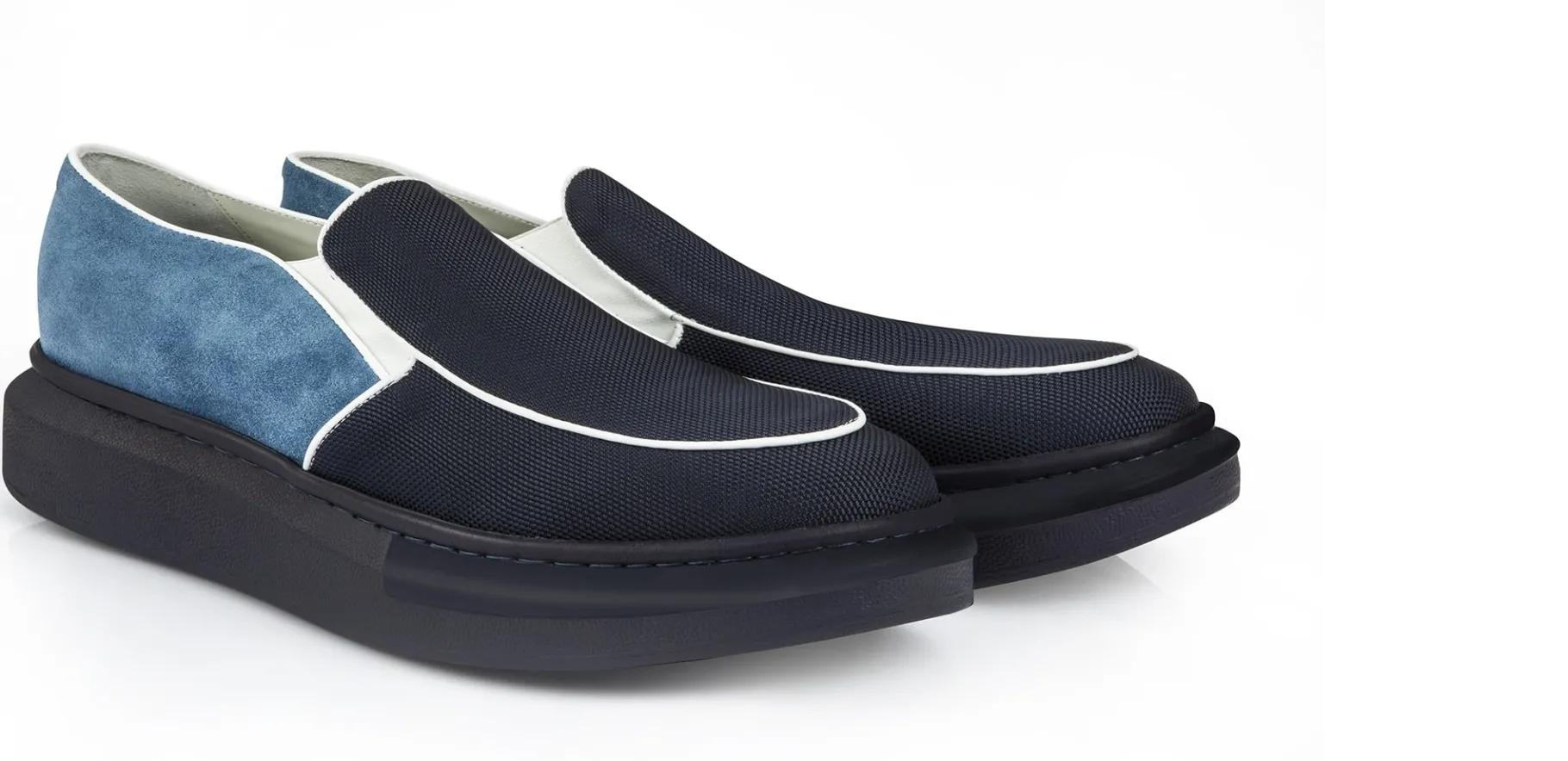 molokai__scarpe_con_rialz_0.webp Uomo GUIDOMAGGI Slip-on>Molokai - scarpe con rialzo in Mix Pelle/Tessuto fino a 6 cm più alto