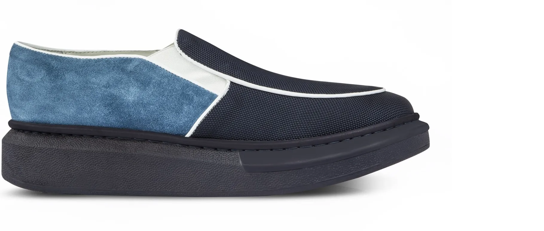 molokai__scarpe_con_rialz_1.webp Uomo GUIDOMAGGI Slip-on>Molokai - scarpe con rialzo in Mix Pelle/Tessuto fino a 6 cm più alto