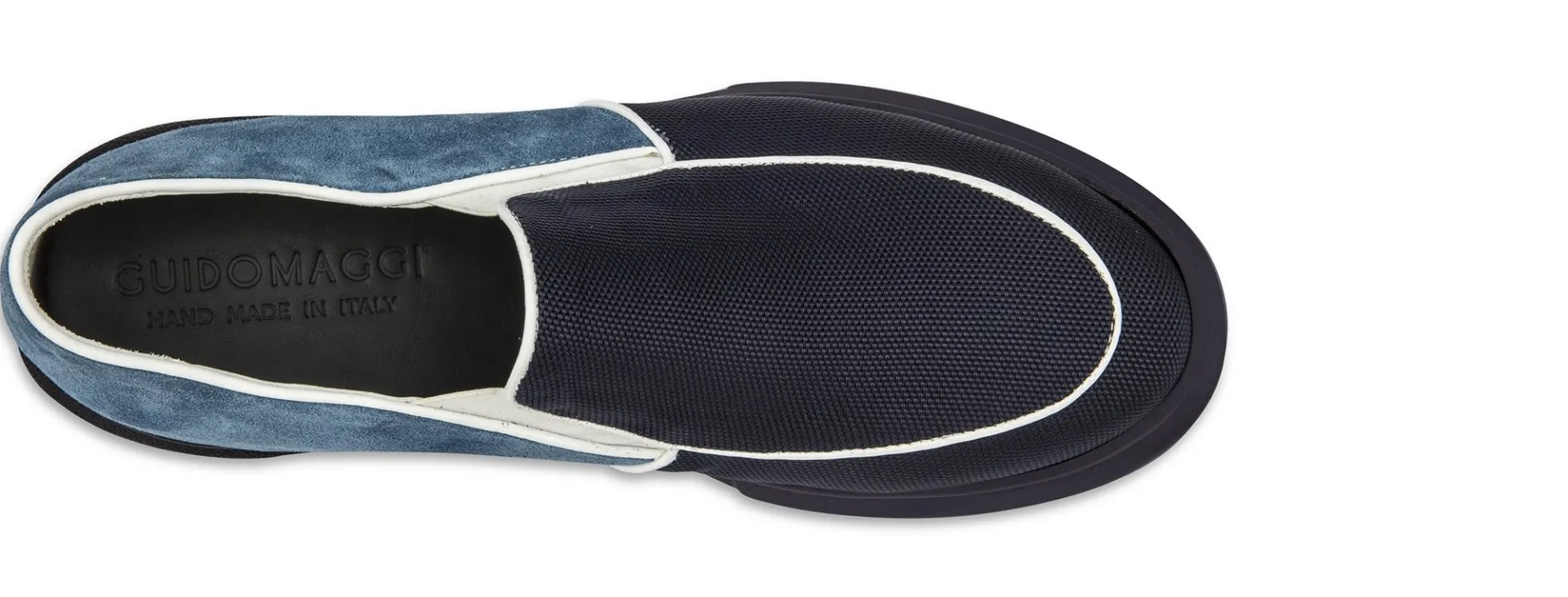 molokai__scarpe_con_rialz_3.webp Uomo GUIDOMAGGI Slip-on>Molokai - scarpe con rialzo in Mix Pelle/Tessuto fino a 6 cm più alto
