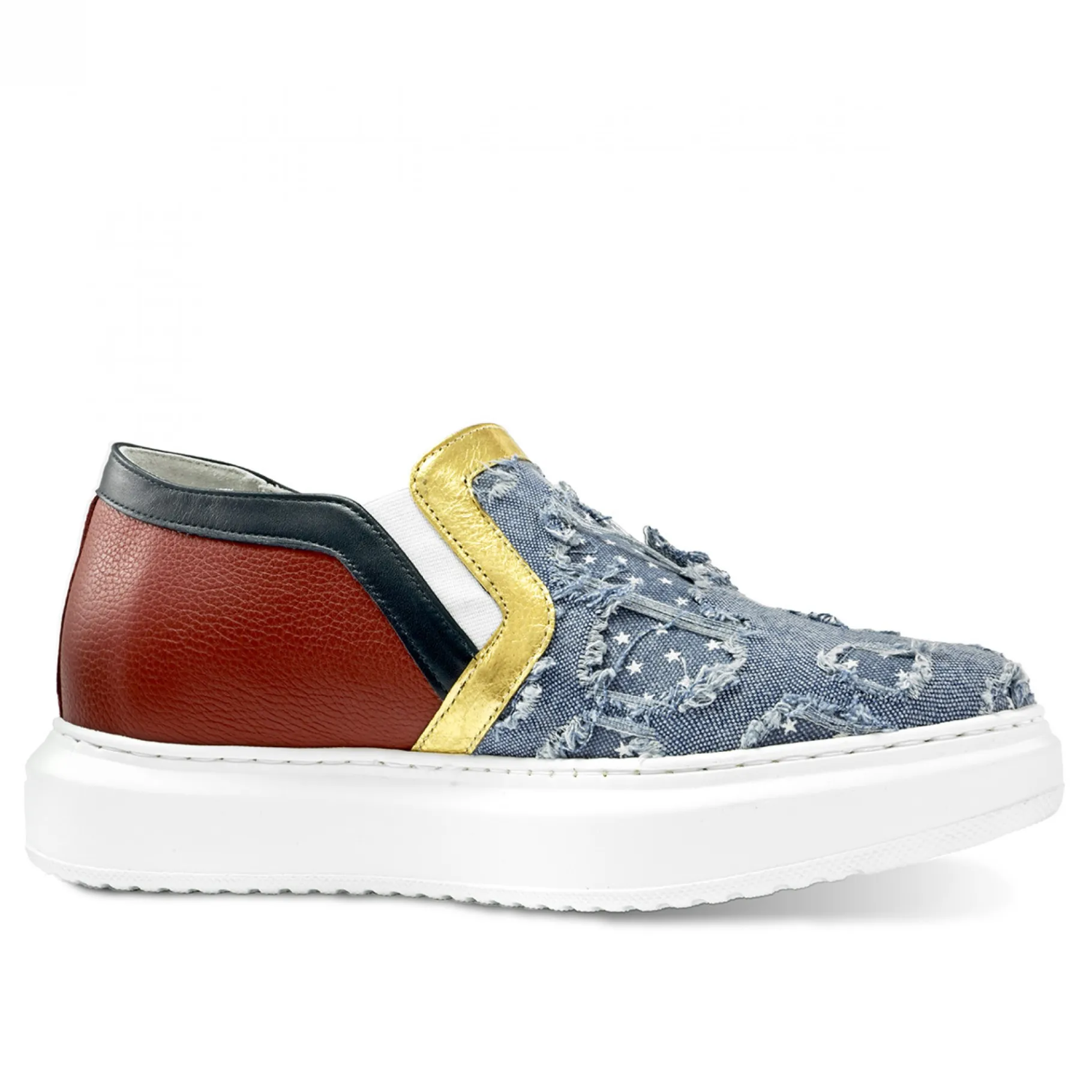 mundial__sneakers_con_ria_1.webp Uomo GUIDOMAGGI Slip-on>Mundial - sneakers con rialzo in Mix Pelle/Tessuto fino a 6.5 cm più alto