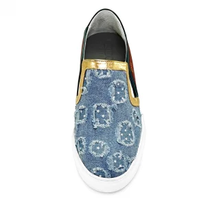 Uomo GUIDOMAGGI Slip-on>Mundial - sneakers con rialzo in Mix Pelle/Tessuto fino a 6.5 cm più alto