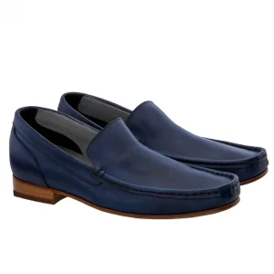 Uomo GUIDOMAGGI Classici>Murano - Mocassini scarpe rialzanti in Pelle Pieno Fiore da 6 a 8 cm più alto
