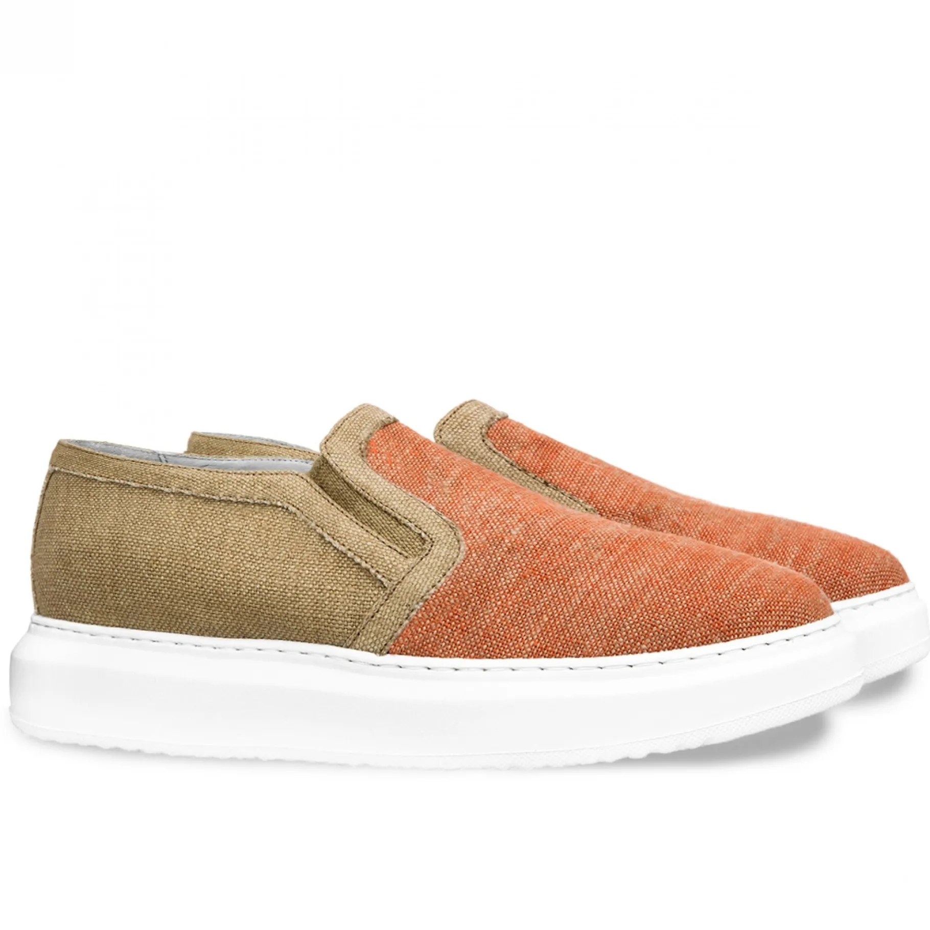 nakupenda_slipon_con_rial_4.webp Uomo GUIDOMAGGI Slip-on>Nakupenda -Slip-on con rialzo in Tessuto fino a 6 cm più alto