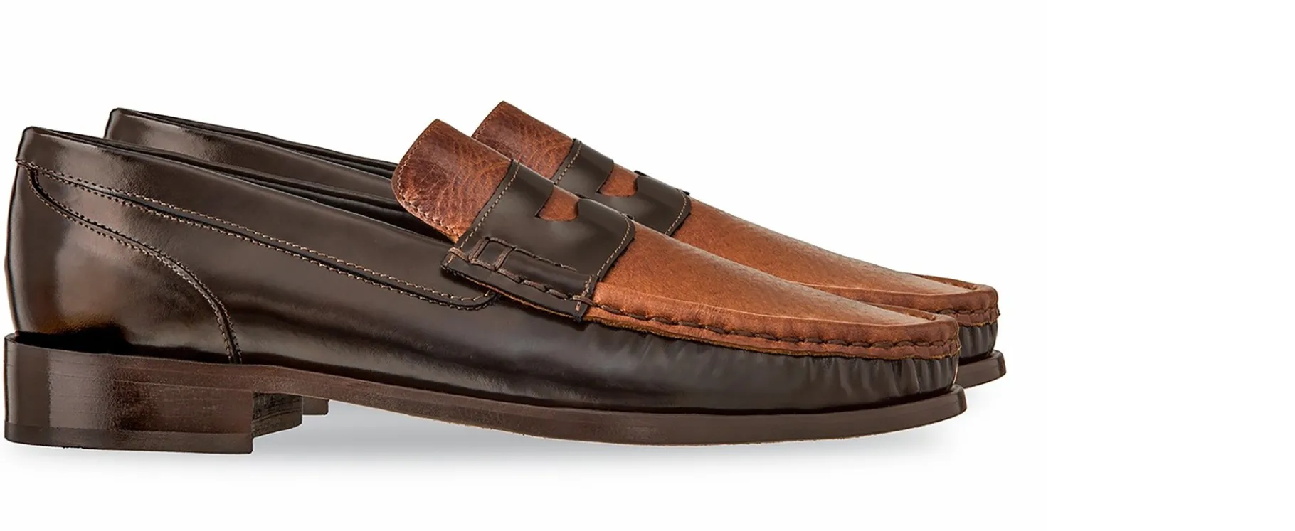 orbetello_mocassini_con_r_0.webp Uomo GUIDOMAGGI Cucitura Goodyear | Penny Loafers>Orbetello -mocassini con rialzo in Mix Pelle fino a 6 cm più alto