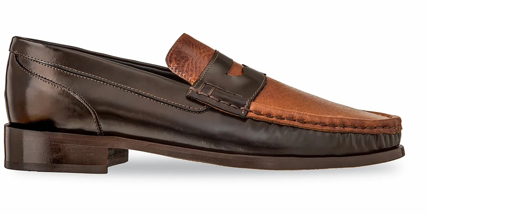 orbetello_mocassini_con_r_1.webp Uomo GUIDOMAGGI Cucitura Goodyear | Penny Loafers>Orbetello -mocassini con rialzo in Mix Pelle fino a 6 cm più alto