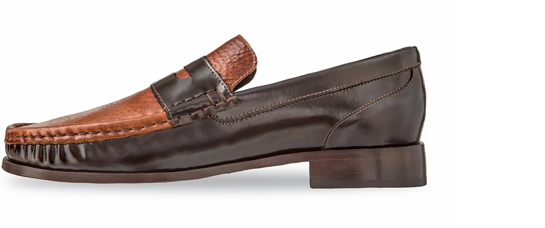 orbetello_mocassini_con_r_2.webp Uomo GUIDOMAGGI Cucitura Goodyear | Penny Loafers>Orbetello -mocassini con rialzo in Mix Pelle fino a 6 cm più alto