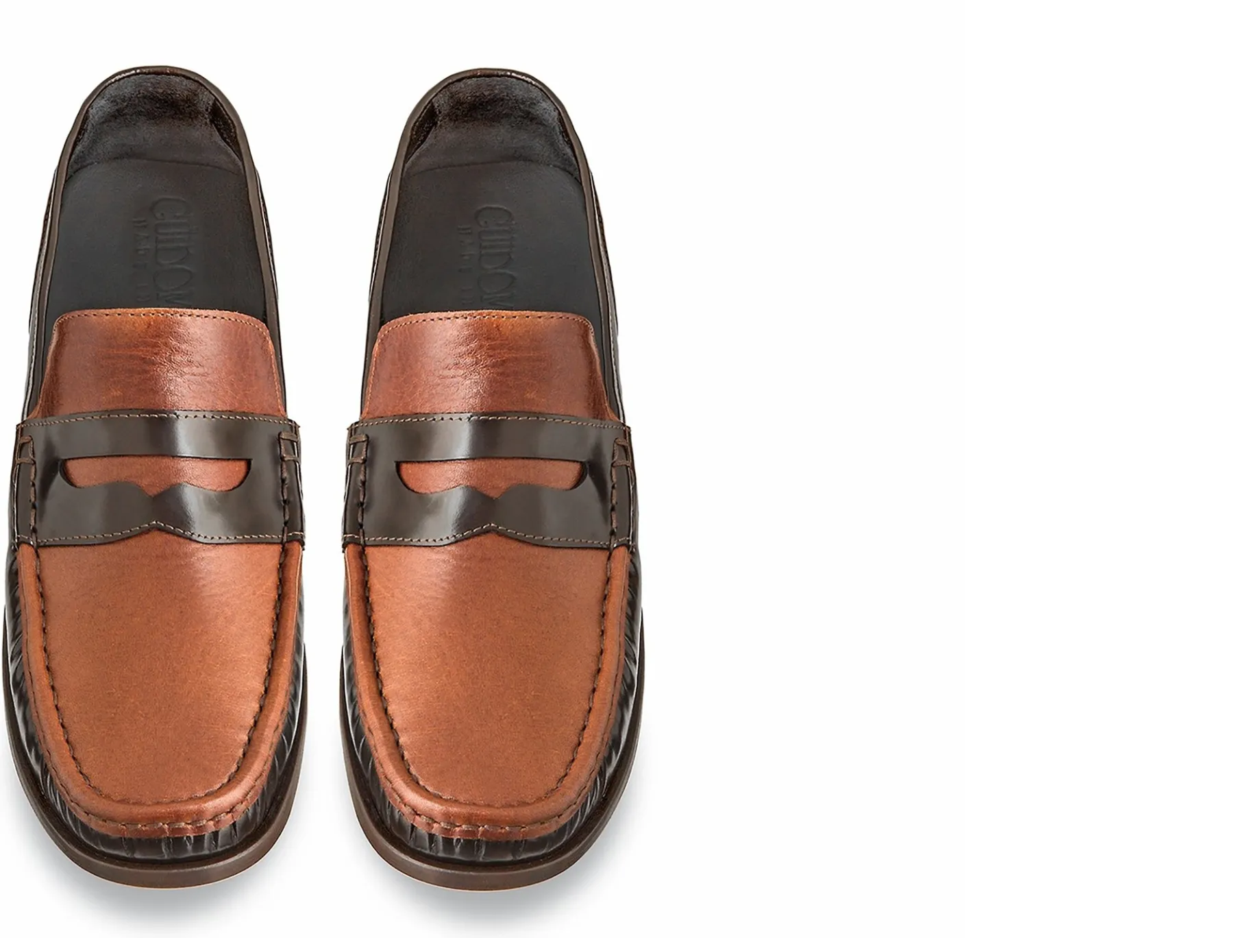 orbetello_mocassini_con_r_3.webp Uomo GUIDOMAGGI Cucitura Goodyear | Penny Loafers>Orbetello -mocassini con rialzo in Mix Pelle fino a 6 cm più alto