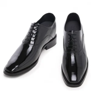 Uomo GUIDOMAGGI Cerimonia | Stringate>Orvieto - Classiche scarpe rialzanti in Pelle Vernice da 6 a 8 cm più alto