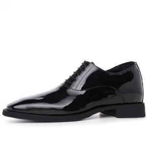 Uomo GUIDOMAGGI Cerimonia | Stringate>Orvieto - Classiche scarpe rialzanti in Pelle Vernice da 6 a 8 cm più alto