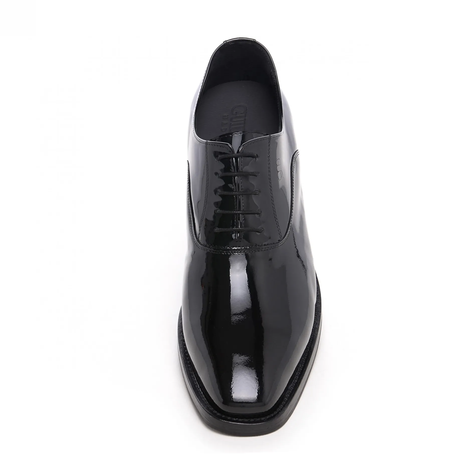 orvieto__classiche_scarpe_3.webp Uomo GUIDOMAGGI Cerimonia | Stringate>Orvieto - Classiche scarpe rialzanti in Pelle Vernice da 6 a 8 cm più alto