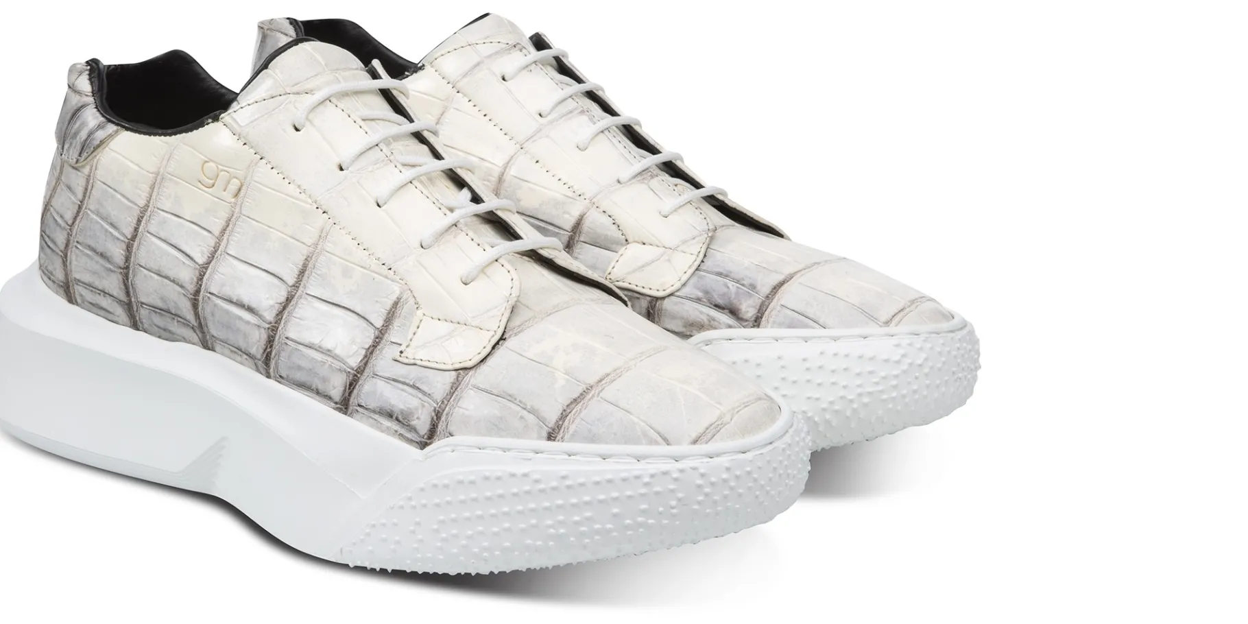 paradiso__sneakers_con_ri_0.webp Uomo GUIDOMAGGI Scarpe In Pelle Esotica | Sneakers>Paradiso - sneakers con rialzo in Pelle coccodrilli Da 6 a 10 cm più alto