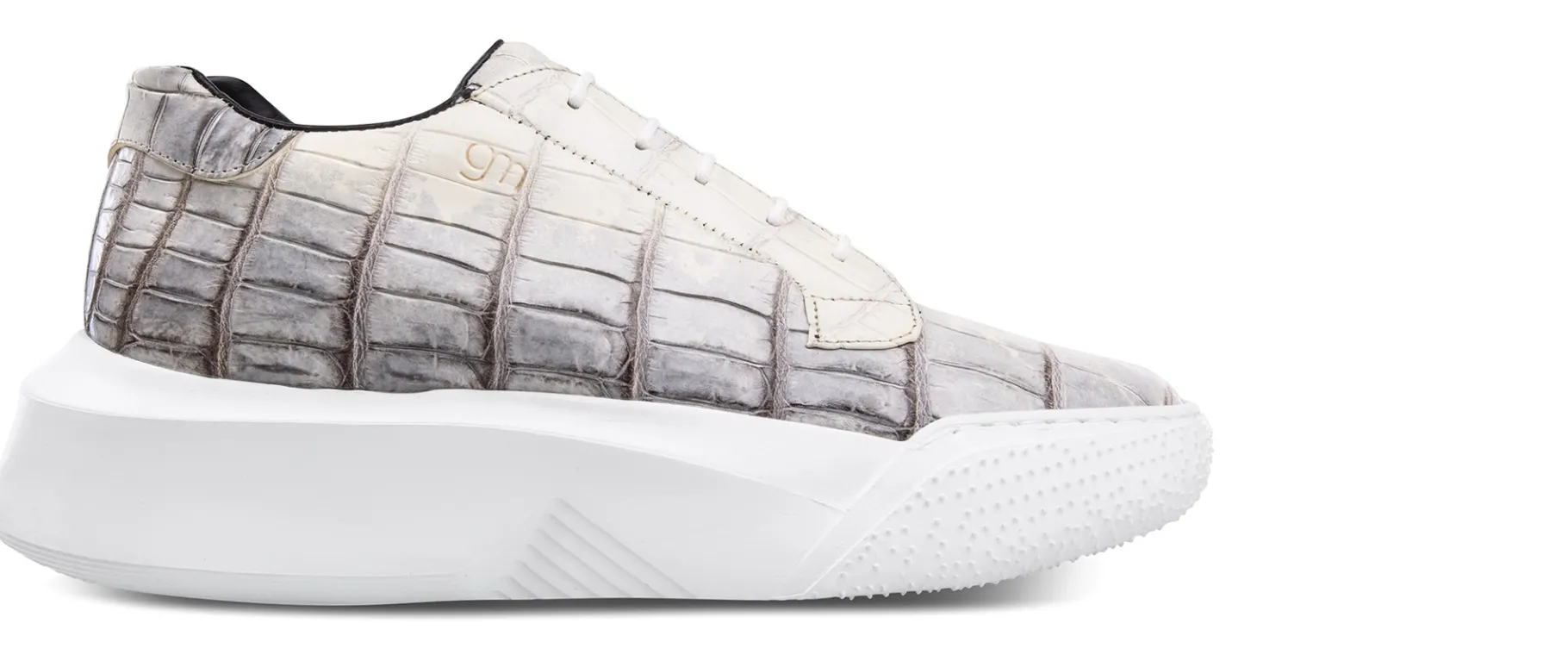 paradiso__sneakers_con_ri_1.webp Uomo GUIDOMAGGI Scarpe In Pelle Esotica | Sneakers>Paradiso - sneakers con rialzo in Pelle coccodrilli Da 6 a 10 cm più alto