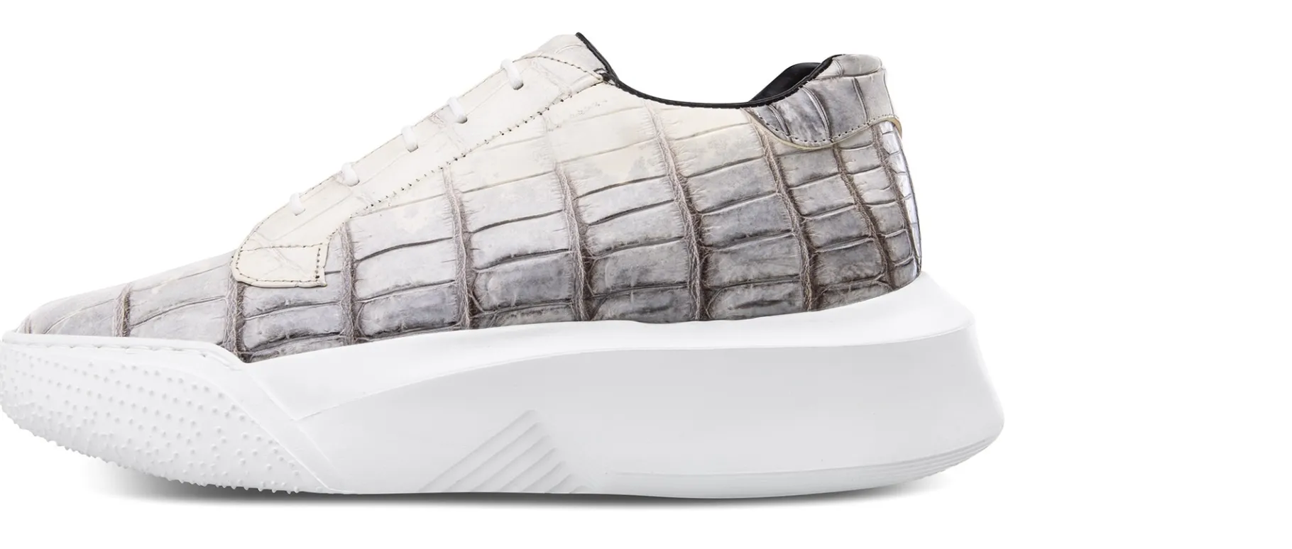 paradiso__sneakers_con_ri_2.webp Uomo GUIDOMAGGI Scarpe In Pelle Esotica | Sneakers>Paradiso - sneakers con rialzo in Pelle coccodrilli Da 6 a 10 cm più alto
