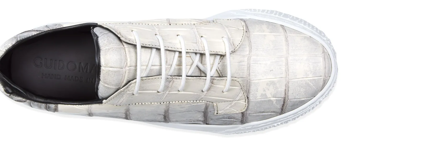 paradiso__sneakers_con_ri_3.webp Uomo GUIDOMAGGI Scarpe In Pelle Esotica | Sneakers>Paradiso - sneakers con rialzo in Pelle coccodrilli Da 6 a 10 cm più alto