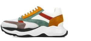 Uomo GUIDOMAGGI Sneakers>Paraty - Sneakers con rialzo da uomo in Mix Pelle/Tessuto fino a 11 cm più alto