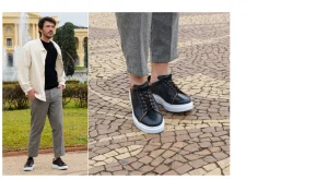 Uomo GUIDOMAGGI Sneakers>Paxton - Sneakers con rialzo in Mix Pelle da 6 a 8 cm più alto