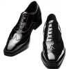 Uomo GUIDOMAGGI Cerimonia | Stringate>Perugia - Classiche scarpe uomo con rialzo in Pelle Vernice Fino a 8 cm più alto