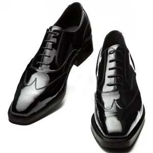 Uomo GUIDOMAGGI Cerimonia | Stringate>Perugia - Classiche  scarpe uomo con rialzo  in Pelle Vernice Fino a 8 cm più alto
