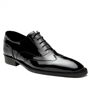 Uomo GUIDOMAGGI Cerimonia | Stringate>Perugia - Classiche scarpe uomo con rialzo in Pelle Vernice Fino a 8 cm più alto