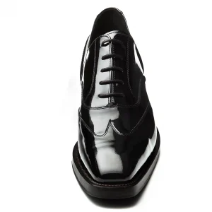Uomo GUIDOMAGGI Cerimonia | Stringate>Perugia - Classiche scarpe uomo con rialzo in Pelle Vernice Fino a 8 cm più alto