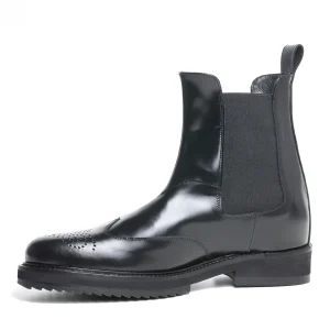 Uomo GUIDOMAGGI Chelsea>Piazza Gae Aulenti - Stivali con rialzo in Pelle Pieno Fiore da 6 a 10 cm più alto