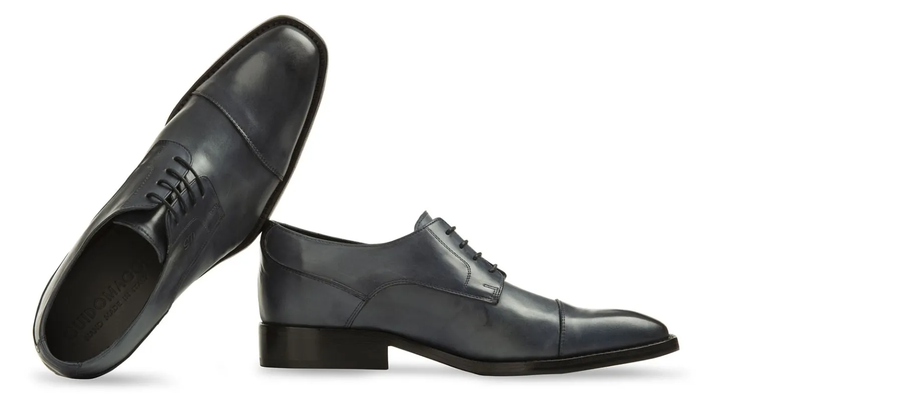 piazza_trilussa_scarpe_co_3.webp Uomo GUIDOMAGGI Stringate>Piazza Trilussa -scarpe con rialzo dipinte a mano in Pelle Da 6 a 8 cm più alto