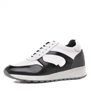 Uomo GUIDOMAGGI Sneakers>Plymouth - Sneakers uomo con rialzo interno in Mix Pelle da 6 a 8 cm più alto