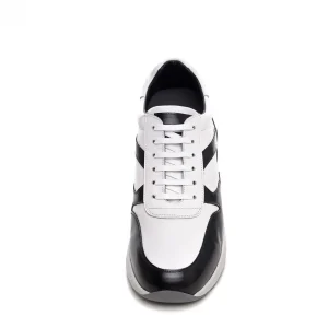 Uomo GUIDOMAGGI Sneakers>Plymouth - Sneakers uomo con rialzo interno in Mix Pelle da 6 a 8 cm più alto