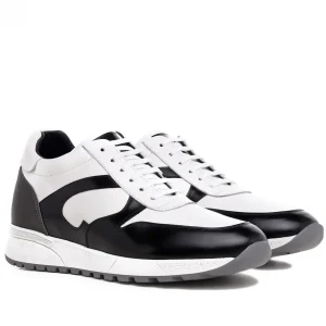 Uomo GUIDOMAGGI Sneakers>Plymouth - Sneakers uomo con rialzo interno in Mix Pelle da 6 a 8 cm più alto
