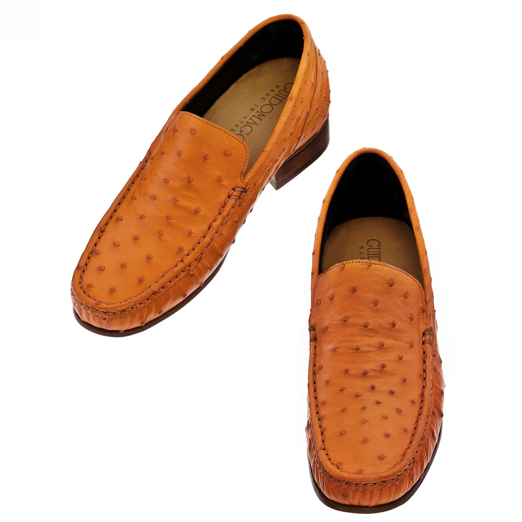 port_elizabeth__mocassini_0.webp Uomo GUIDOMAGGI Scarpe In Pelle Esotica>Port Elizabeth - Mocassini Esotiche in Pelle di Struzzo Esotico Fino a 6.5 cm più alto