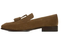 Uomo GUIDOMAGGI Nappine E Ornamenti>Pueblo - Mocassini con rialzo interno da uomo in Pelle Scamosciata fino a 6,5 cm più alto