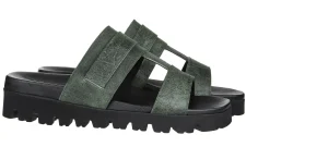Uomo GUIDOMAGGI Sandali>Puka - Sandalo con rialzo in Pelle fino a 6 cm più alto