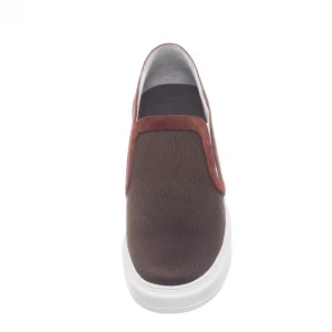Uomo GUIDOMAGGI Slip-on>Ragusa - Slip-On con rialzo in Mix Pelle/Tessuto Fino a 6.5 cm più alto