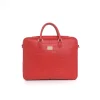 GUIDOMAGGI Borse & Zaini>Red Erik - borsa 24 ore in Pelle di Coccodrillo Hermès Rossa realizzata a Mano