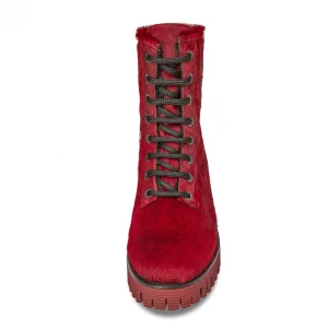 Uomo GUIDOMAGGI Anfibi>Red Fox -Stivaletti  rialzanti  in Pelle di cavallino rosso Da 6 a 10 cm più alto