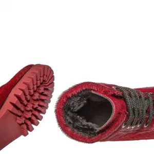 Uomo GUIDOMAGGI Anfibi>Red Fox -Stivaletti  rialzanti  in Pelle di cavallino rosso Da 6 a 10 cm più alto