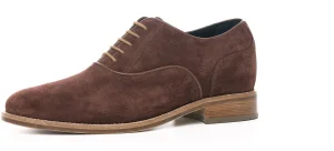 Uomo GUIDOMAGGI Cucitura Goodyear | Stringate>Reggio - Classiche rialzate da uomo in Pelle Scamosciato da 6 a 8 cm più alto