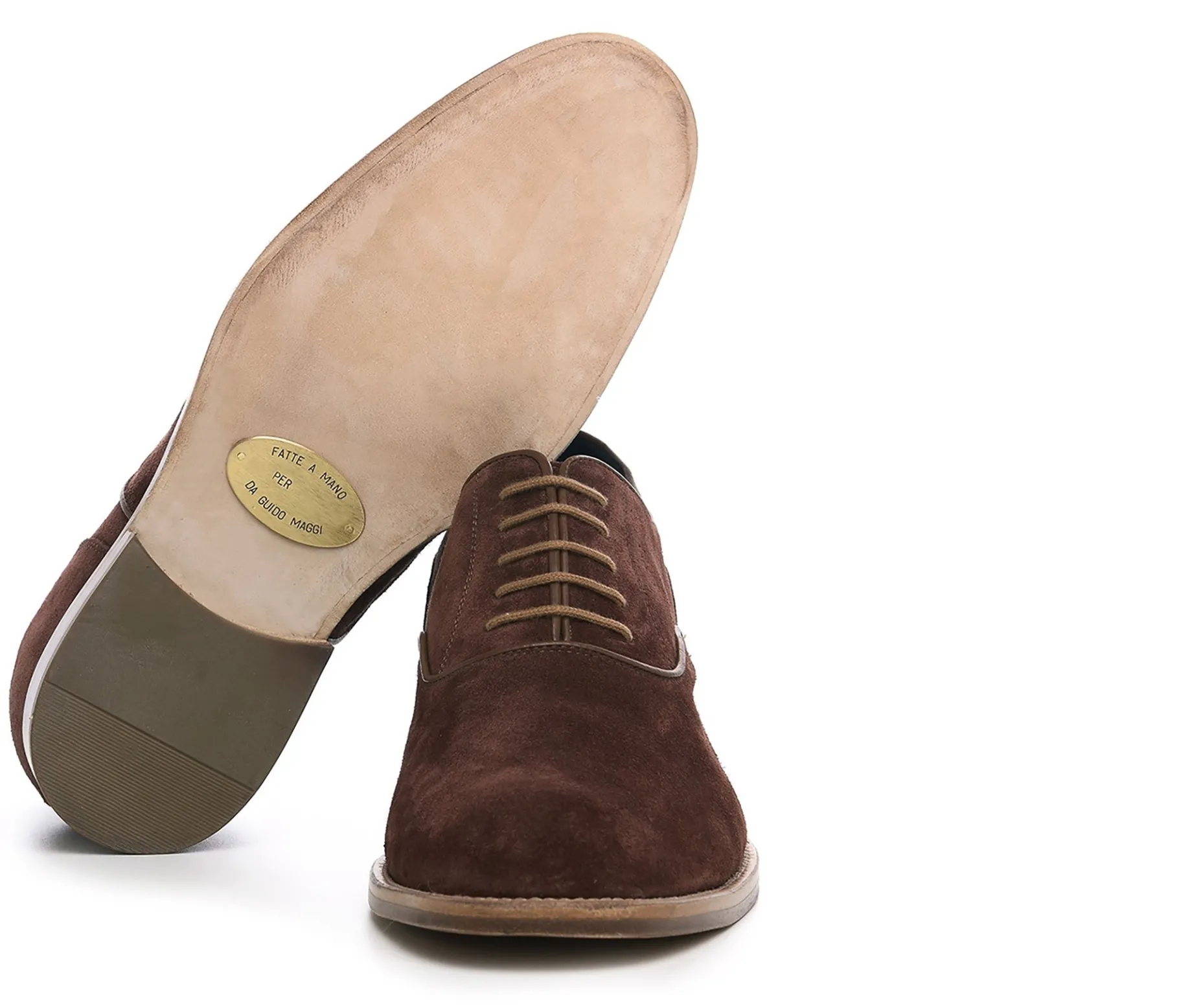 reggio__classiche_rialzat_4.webp Uomo GUIDOMAGGI Cucitura Goodyear | Stringate>Reggio - Classiche rialzate da uomo in Pelle Scamosciato da 6 a 8 cm più alto