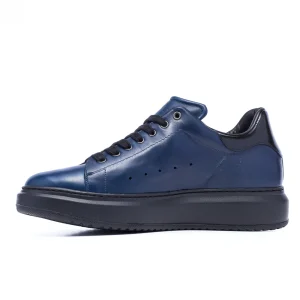 Uomo GUIDOMAGGI Sneakers>Riccione - Sneakers con rialzo in Pelle Pieno Fiore da 6 a 8 cm più alto